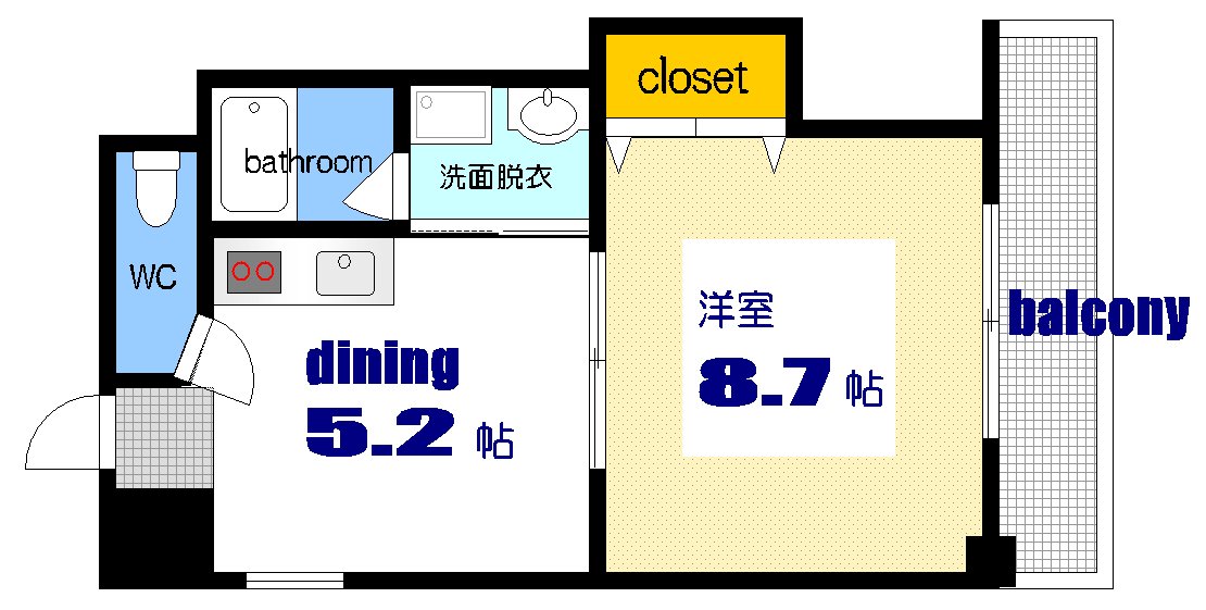 メイプル吉島の間取り