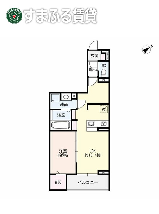 西尾市寄住町のアパートの間取り