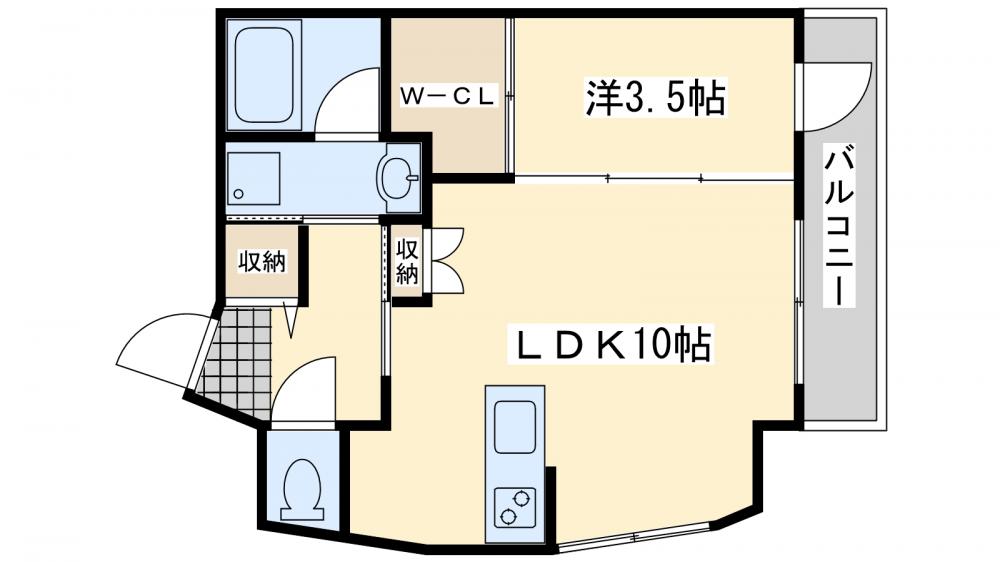 ブルーダイヤモンド中間の間取り