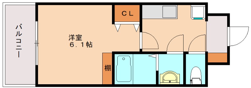 福岡市西区北原のマンションの間取り