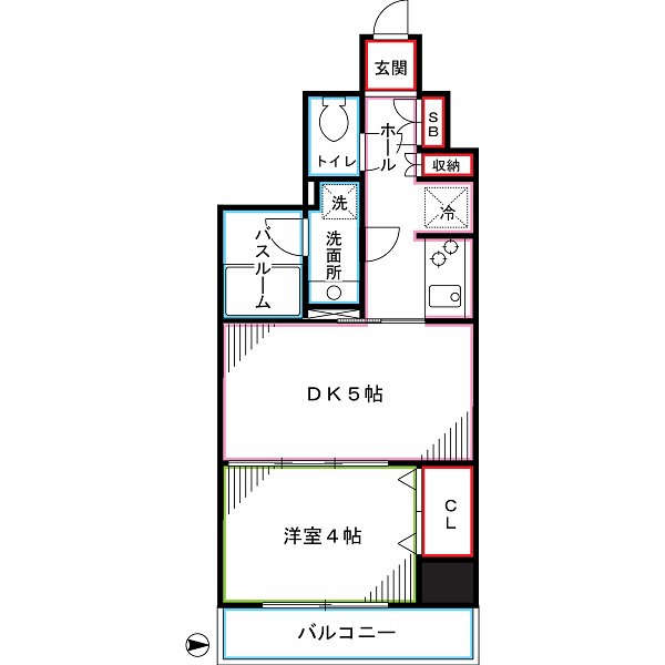 中野区中央のマンションの間取り