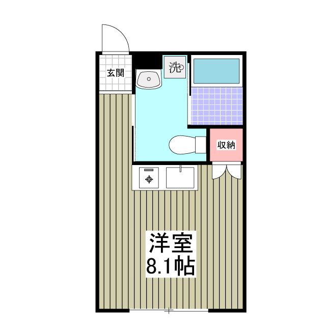 リブレス新河岸V　旧新河岸元寮の間取り