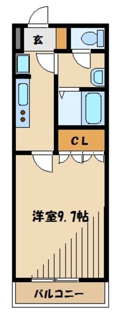 入間郡越生町大字越生のアパートの間取り