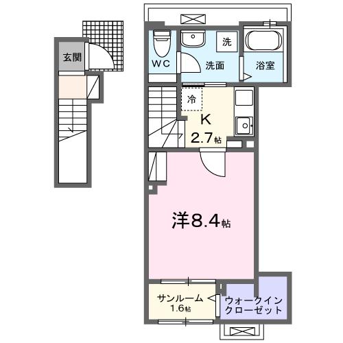 ドゥー・メゾン幕張本郷　Iの間取り