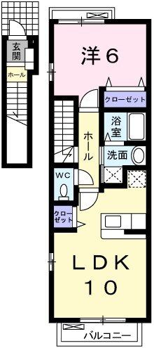 アドラブール　ラシュレIIの間取り