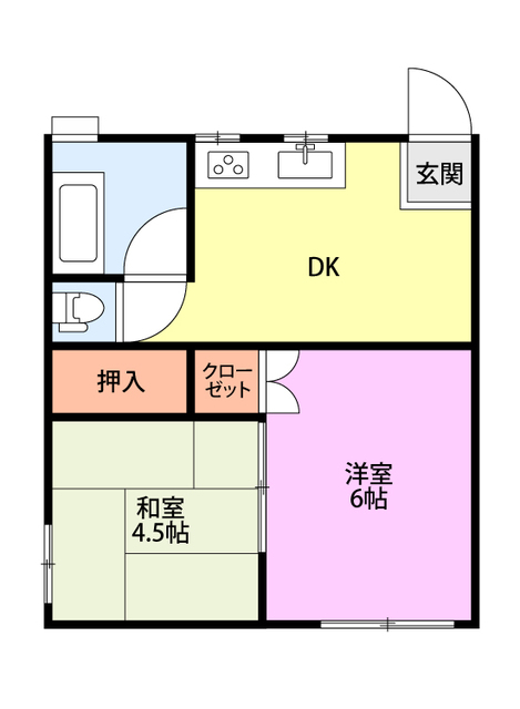 牡丹山ハイツの間取り