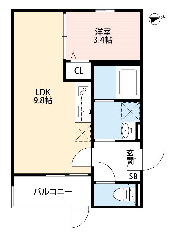 ラインズ クロームの間取り