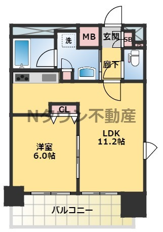 プレサンス名古屋駅前ヴェルロードの間取り