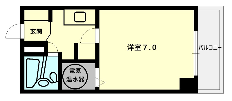 古町ツインタワーハイツ　A棟の間取り