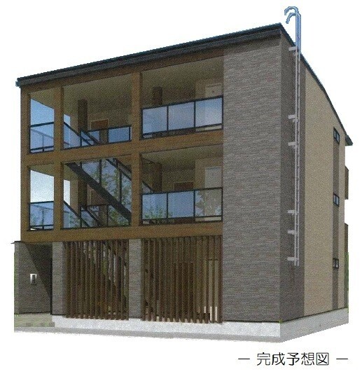 【西多摩郡瑞穂町大字武蔵のアパートの建物外観】