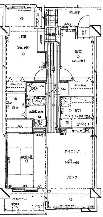 シティパル松戸・元山IIの間取り