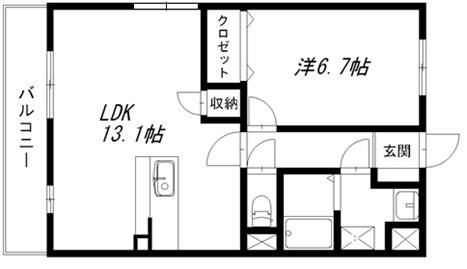 グランストーク天龍川の間取り