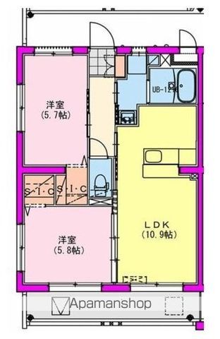 M10みまたの間取り写真