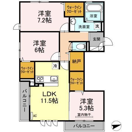 Ｄ－ｒｏｏｍ紗都の間取り