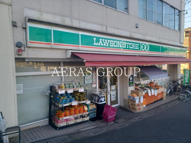 コンビニ　ローソンストア100 草加松原四丁目店（コンビニ）まで296m