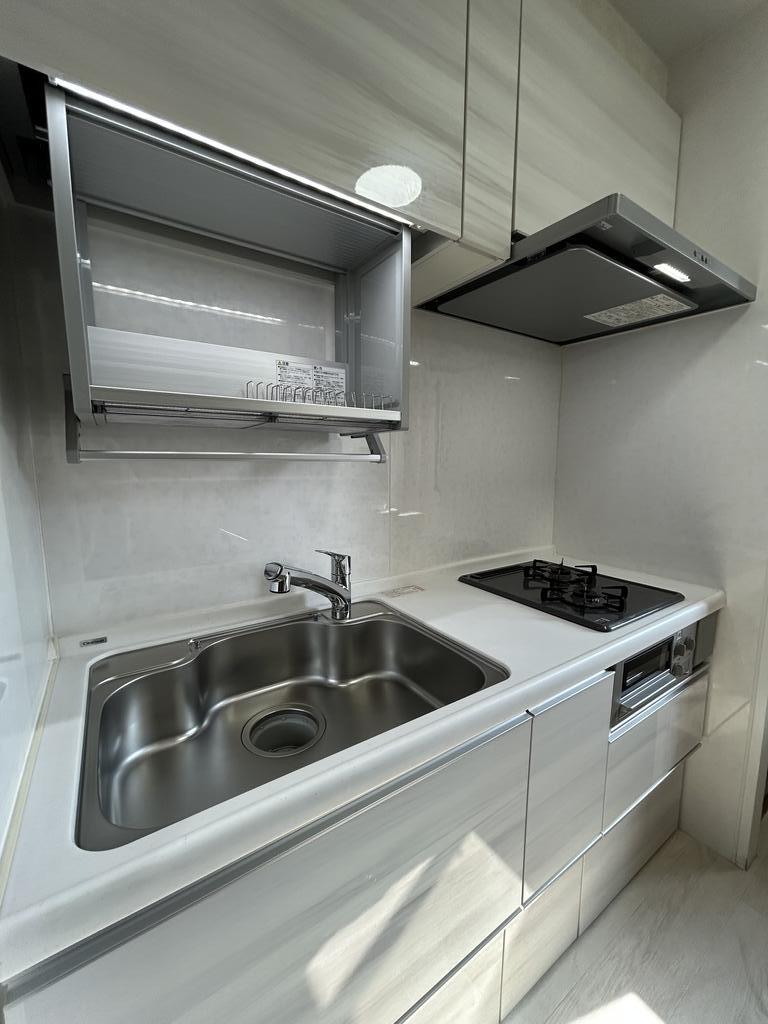 キッチン　ガスコンロ２口（グリル付き）♪