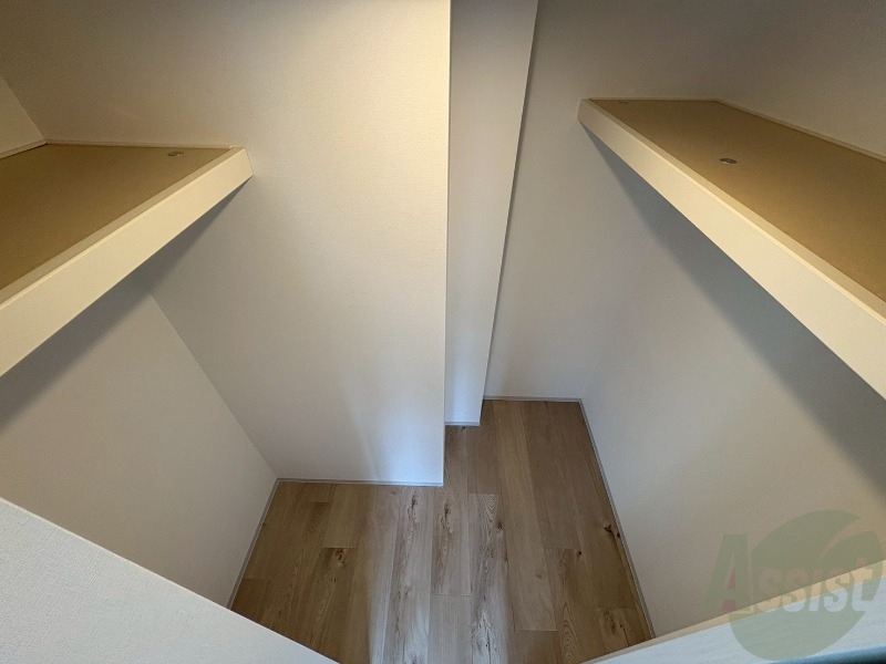 収納　洋室にはクローゼットがあるのですっきり片付きそうです。