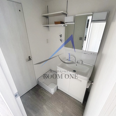 洗面設備　洗面台です。