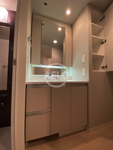 洗面設備　パークアクシスうつぼ公園　独立洗面台