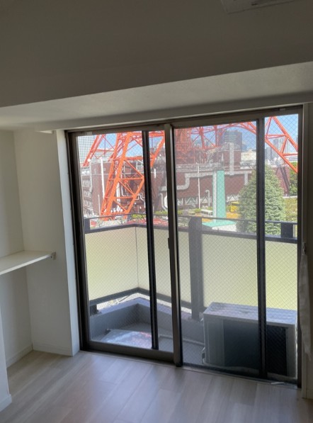 バルコニー　2004年竣工　ベルファース東麻布：バルコニー