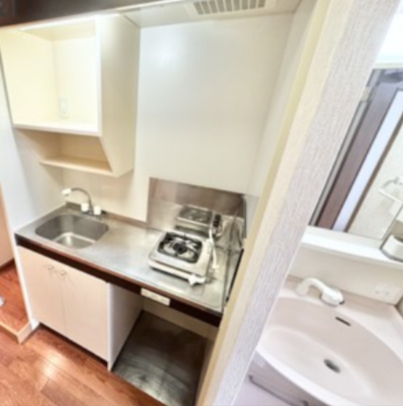 キッチン　ガスコンロ付きのキッチンです！