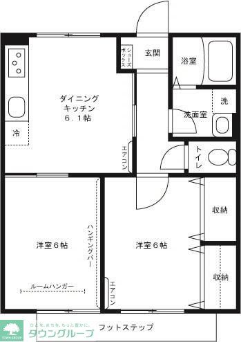 パインドールの間取り写真