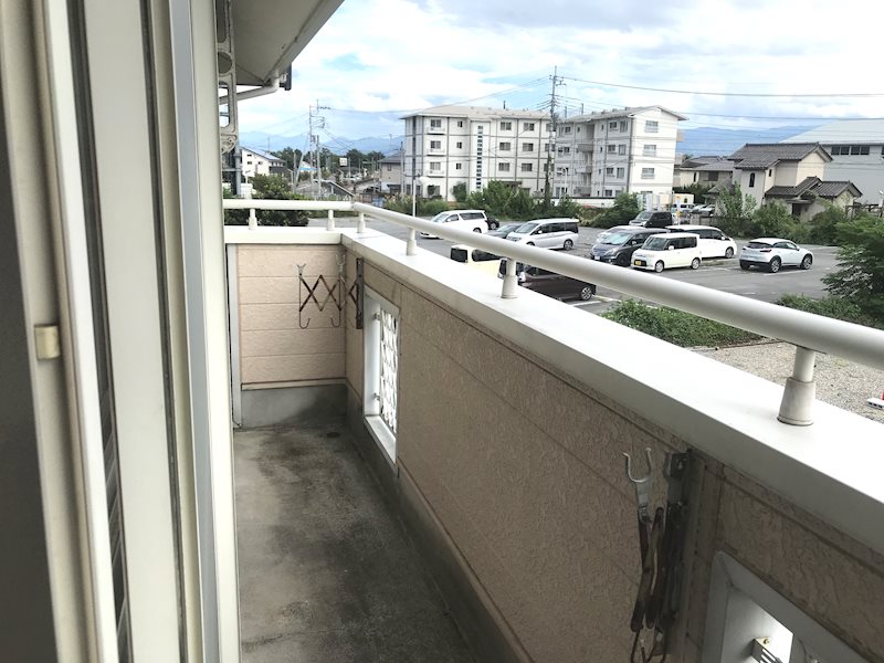 バルコニー　洗濯物沢山干せます♪