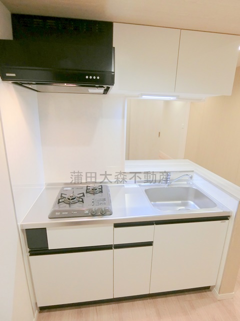 キッチン　２口ガカウンター式システムキッチン