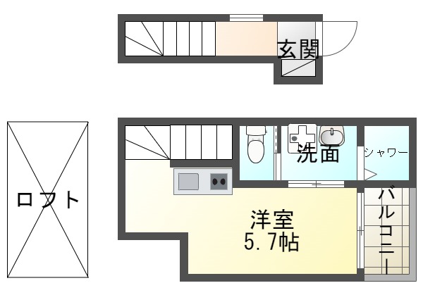 アリビア山手の間取り写真