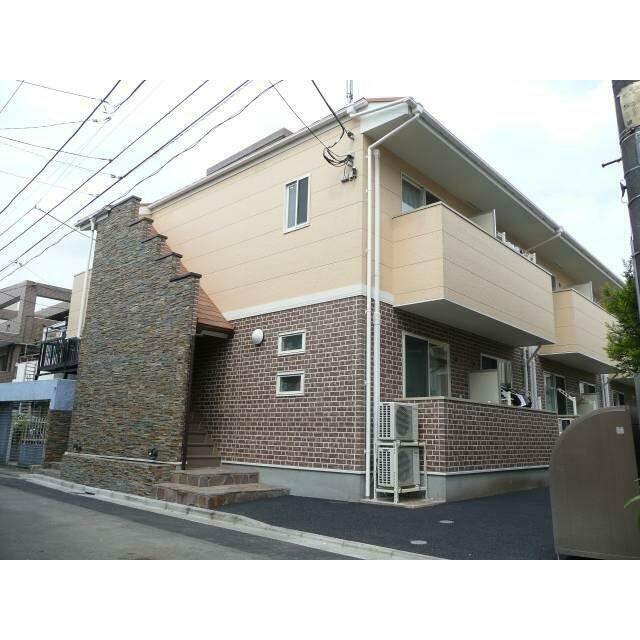 建物外観　東急田園都市線沿いの２階建てアパート