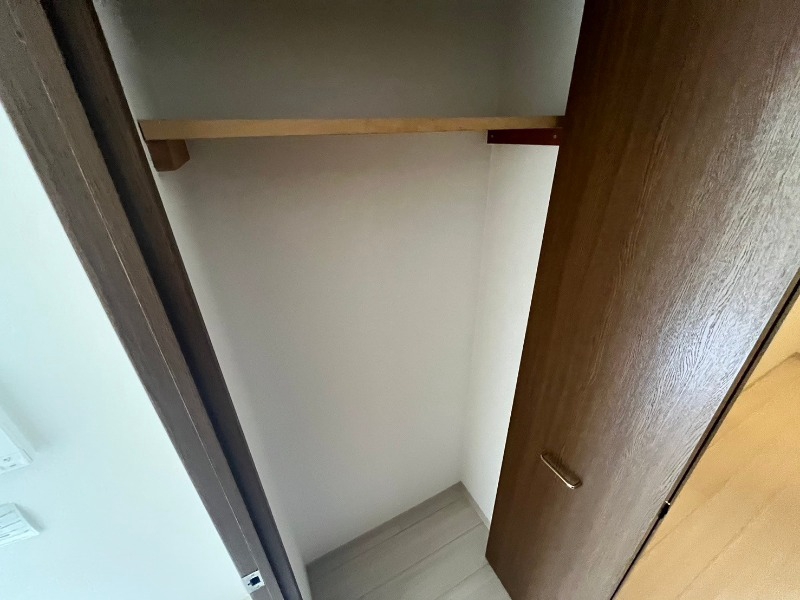収納　クローゼット。荷物がたくさんあっても問題ないですね。