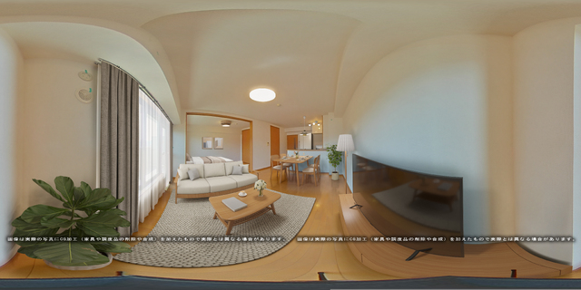 居室・リビング　※家具家電はＣＧで合成しています。