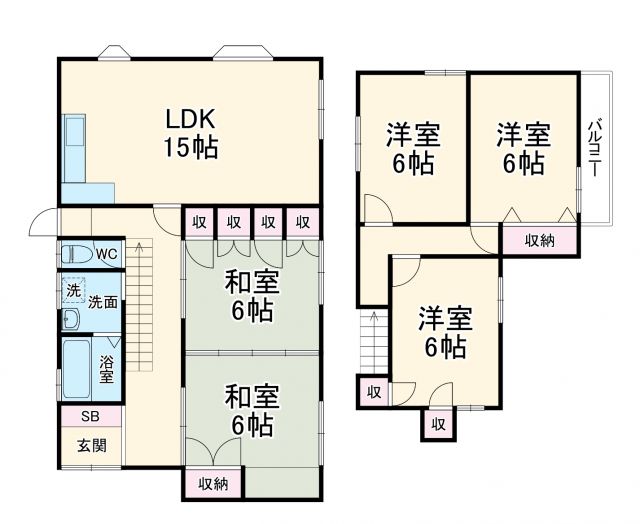 和地山戸建の間取り写真