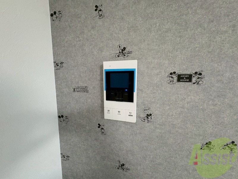 セキュリティ　インターホンです。オートロック付きで安心のマンションです。