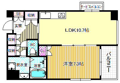 阪神本線 野田駅 徒歩5分 10階建 築23年の間取り写真