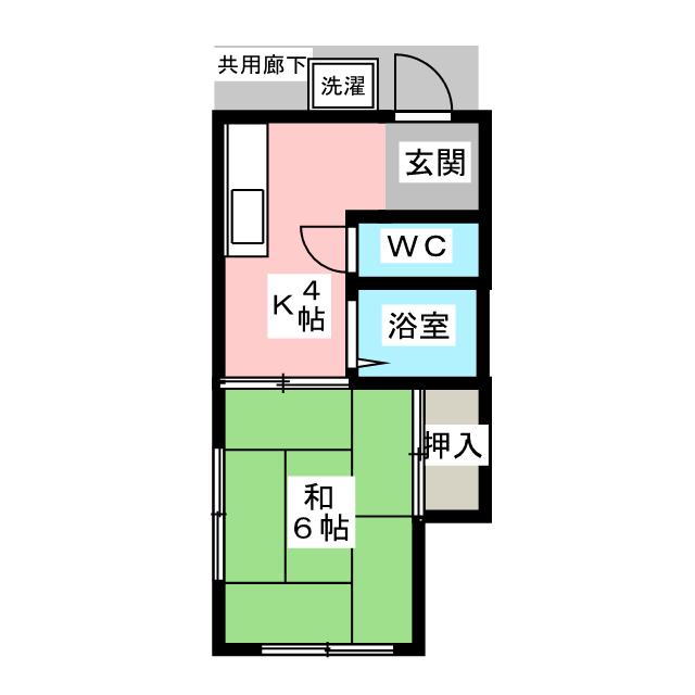 コーポKT A棟の間取り写真