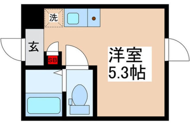ＪＲ山手線 池袋駅 徒歩6分 4階建 築1年の間取り写真