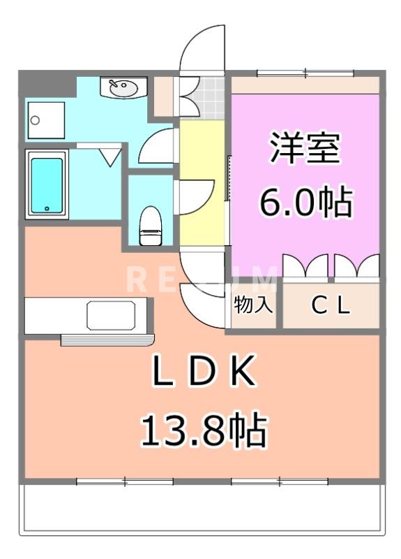 ＪＲ総武本線 東千葉駅 徒歩14分 3階建 築20年の間取り写真