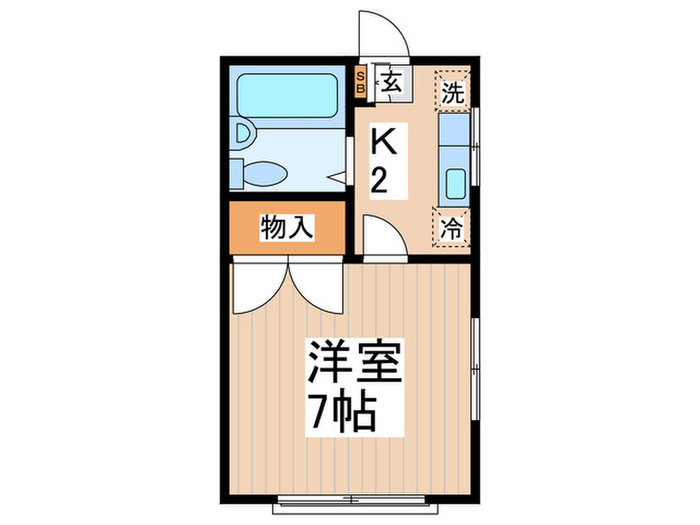 ベルハイム鷹の台の間取り写真