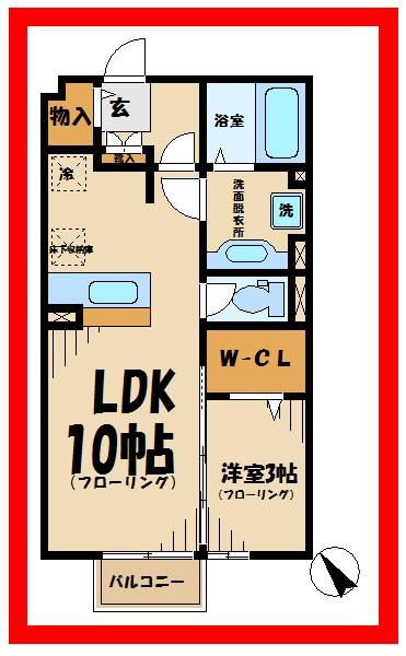 ラフィネアージュの間取り写真