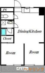 名古屋市守山区高島町のマンションの間取り