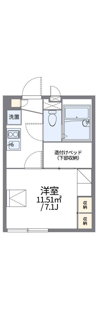 厚木市及川のアパートの間取り