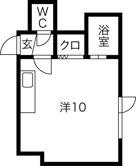 北海道札幌市中央区南四条西１５（アパート）の賃貸物件の間取り