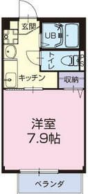 可児郡御嵩町中のアパートの間取り