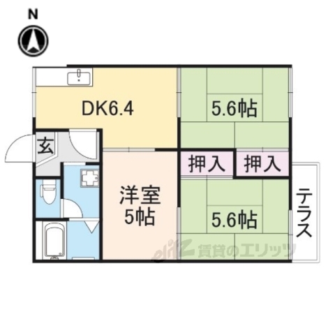 吉野郡大淀町大字北野のアパートの間取り