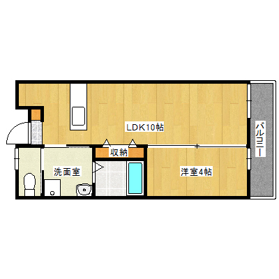 神戸市須磨区須磨浦通のアパートの間取り