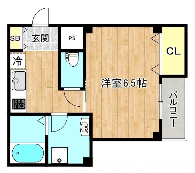 守口市東光町のマンションの間取り