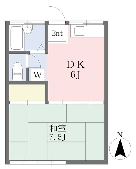 市原市五井のアパートの間取り