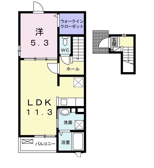 【カトレアIの間取り】