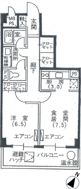 シャトレ代官山アネックスの間取り